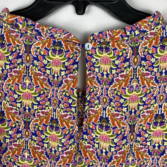 Rose & Olive 3X Blouse Multicolor Flutter Sleeve Floral Lightweight Boho Office - Picture 6 of 9